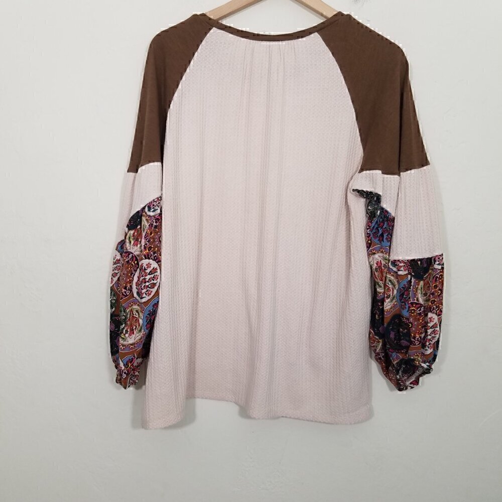Umgee Long Sleeve Top Blouse Size M - Picture 4 of 5